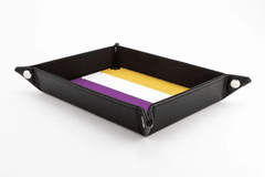 Fold Up Dice Velvet Tray - Pride Nonbinary